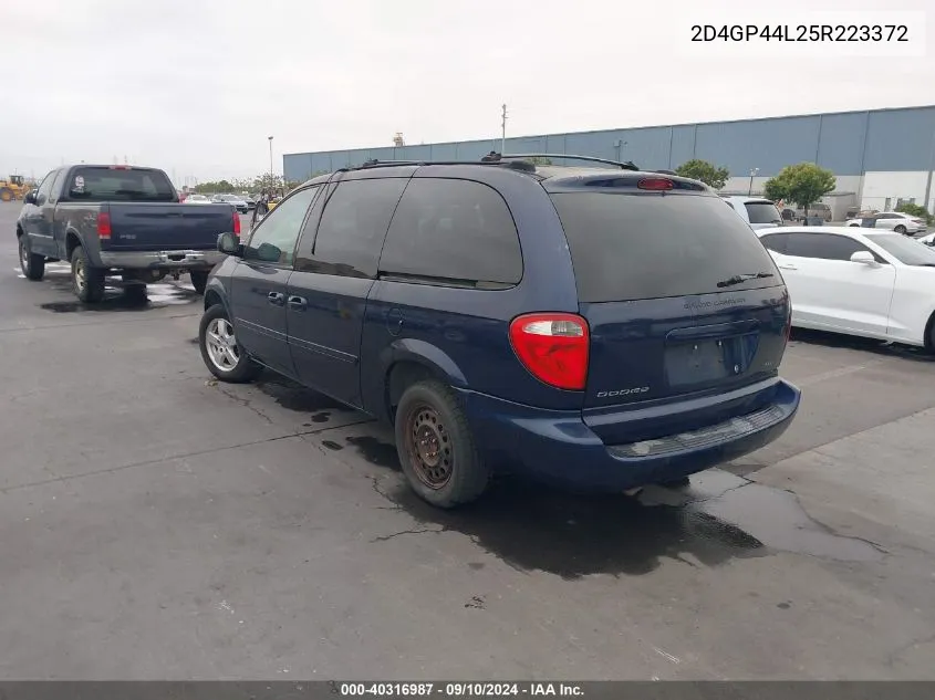 2005 Dodge Grand Caravan Sxt VIN: 2D4GP44L25R223372 Lot: 40316987