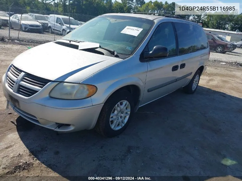 1D4GP24R55B116985 2005 Dodge Grand Caravan Se