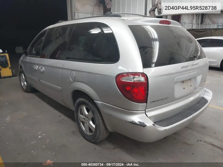 2005 Dodge Grand Caravan Sxt VIN: 2D4GP44L95R528738 Lot: 40350734