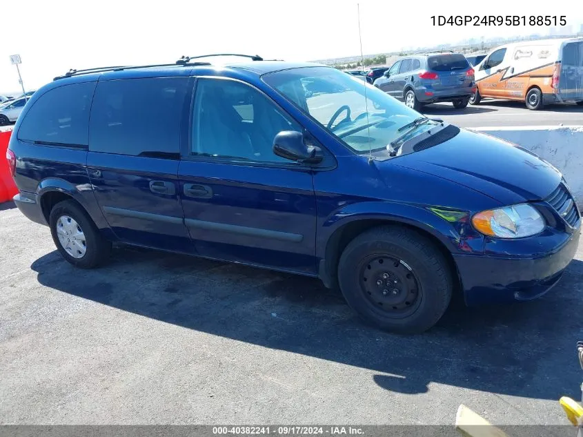 2005 Dodge Grand Caravan Se VIN: 1D4GP24R95B188515 Lot: 40382241