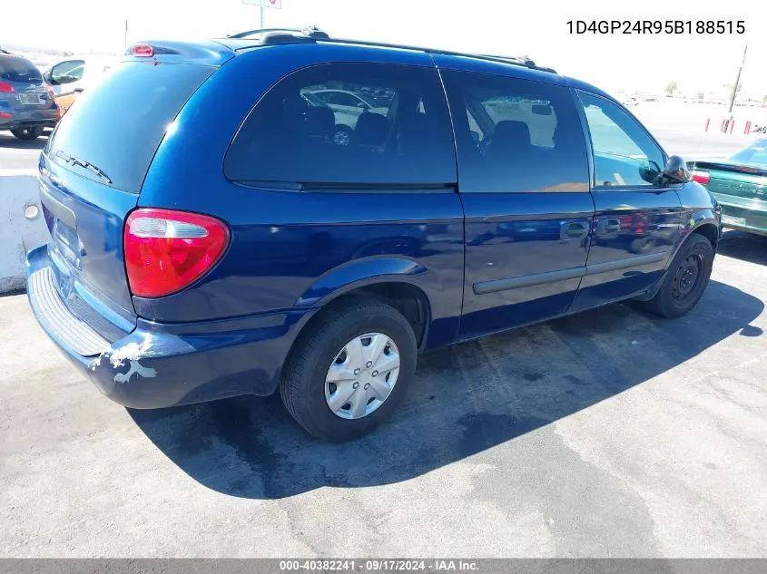 2005 Dodge Grand Caravan Se VIN: 1D4GP24R95B188515 Lot: 40382241