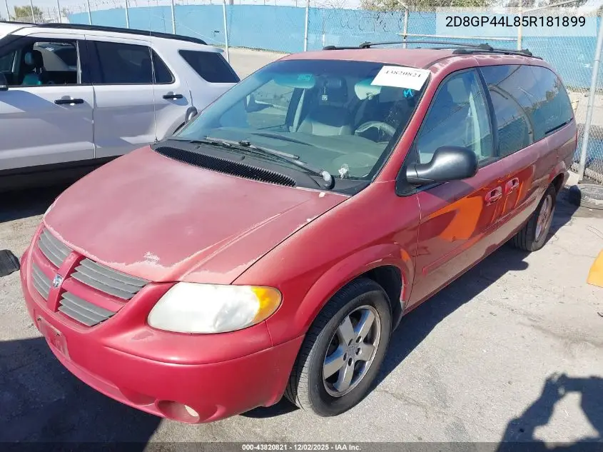 2D8GP44L85R181899 2005 Dodge Grand Caravan Sxt