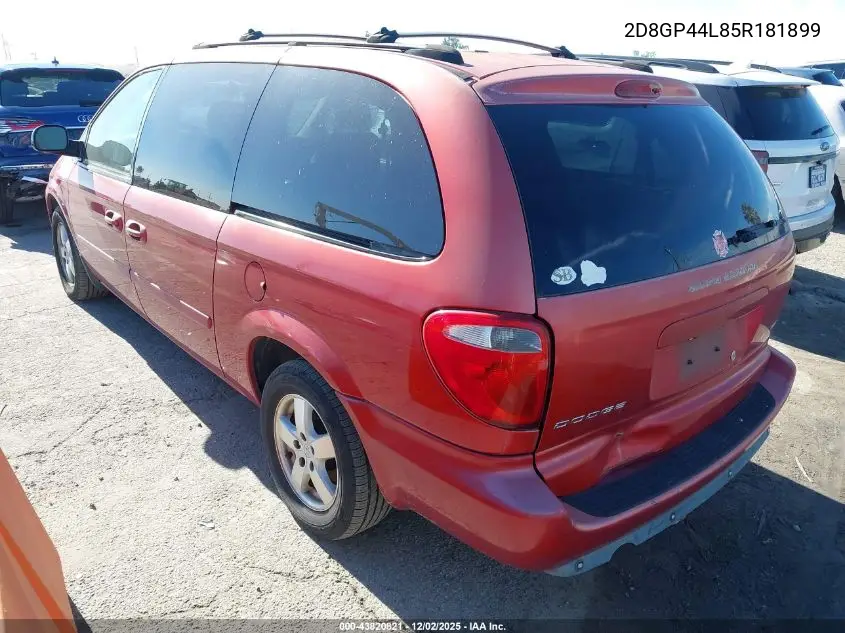 2D8GP44L85R181899 2005 Dodge Grand Caravan Sxt