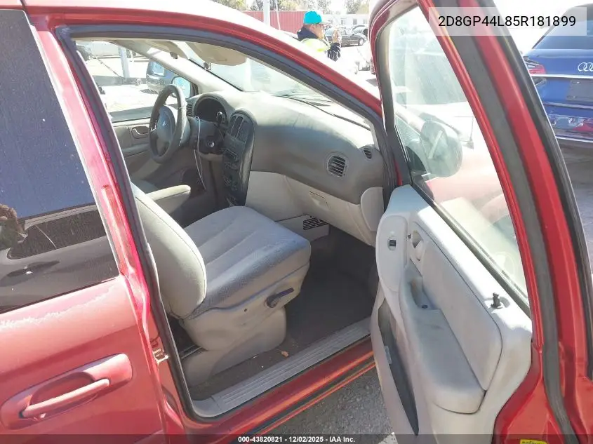 2D8GP44L85R181899 2005 Dodge Grand Caravan Sxt