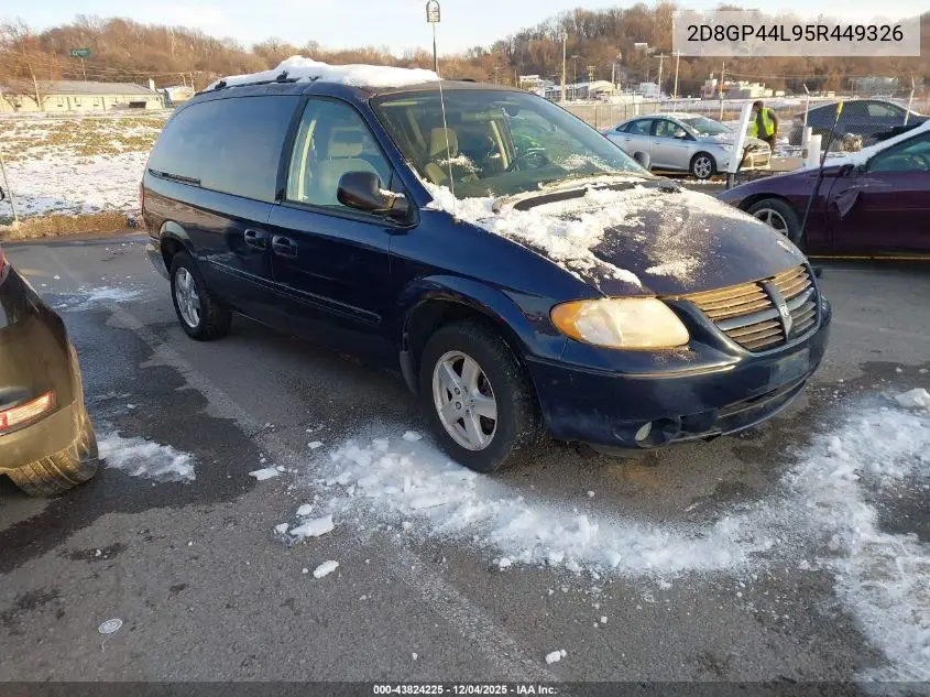 2D8GP44L95R449326 2005 Dodge Grand Caravan Sxt