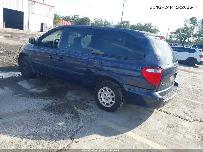2D4GP24R15R203641 2005 Dodge Grand Caravan Se