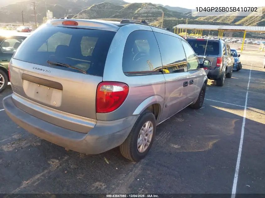 1D4GP25B05B410702 2005 Dodge Caravan Se