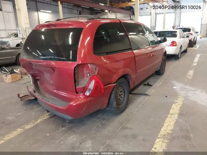 2D4GP24R95R110026 2005 Dodge Grand Caravan Se