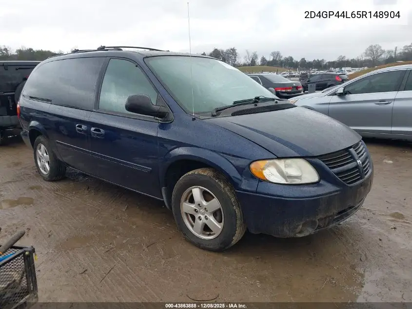 2D4GP44L65R148904 2005 Dodge Grand Caravan Sxt