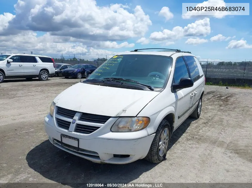 2006 Dodge Caravan VIN: 1D4GP25R46B683074 Lot: 12018064