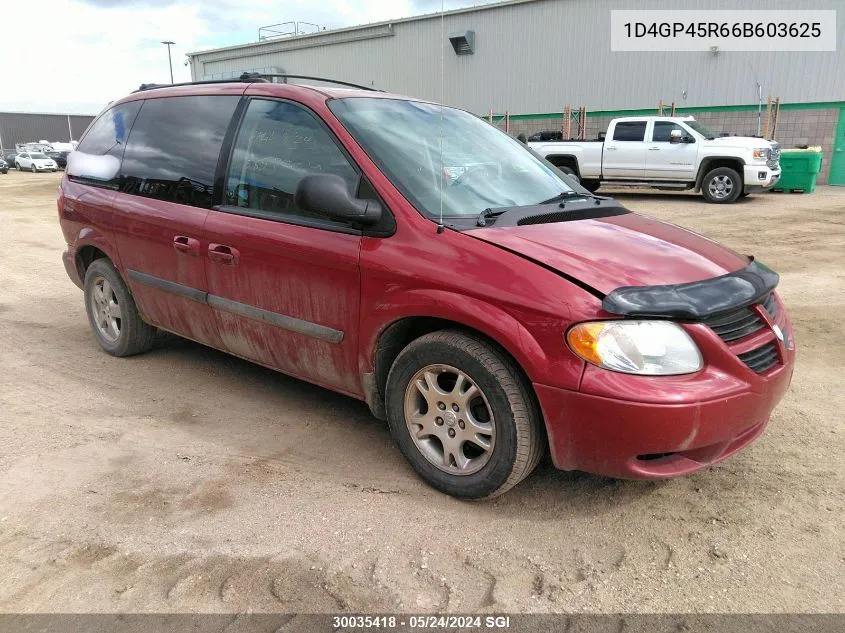 1D4GP45R66B603625 2006 Dodge Caravan Sxt