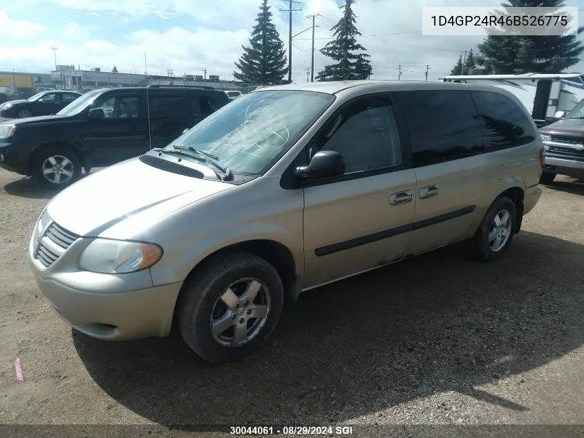 2006 Dodge Grand Caravan Se VIN: 1D4GP24R46B526775 Lot: 30044061