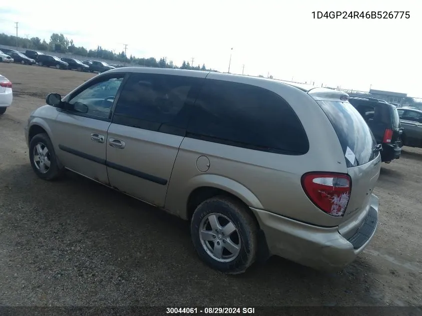 1D4GP24R46B526775 2006 Dodge Grand Caravan Se