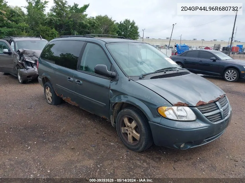 2006 Dodge Grand Caravan Sxt VIN: 2D4GP44L96R680732 Lot: 39393528