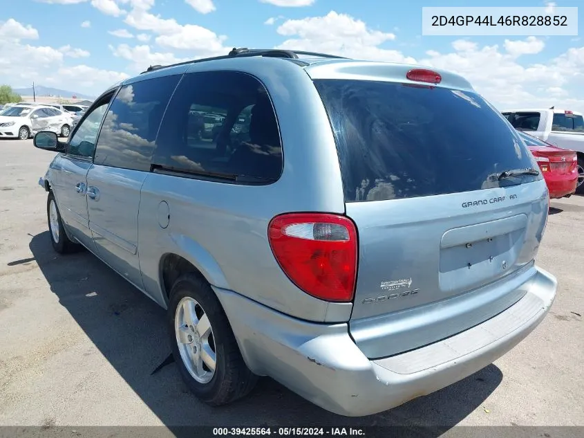 2006 Dodge Grand Caravan Sxt VIN: 2D4GP44L46R828852 Lot: 39425564