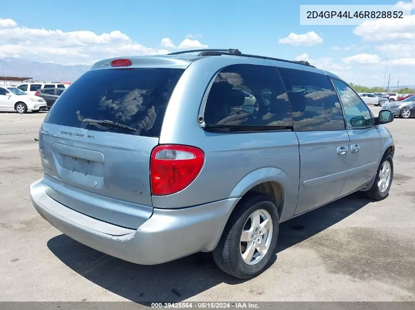 2006 Dodge Grand Caravan Sxt VIN: 2D4GP44L46R828852 Lot: 39425564