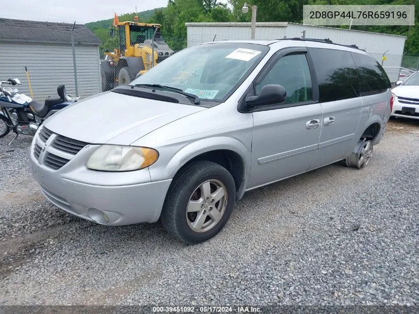 2006 Dodge Grand Caravan Sxt VIN: 2D8GP44L76R659196 Lot: 39451092