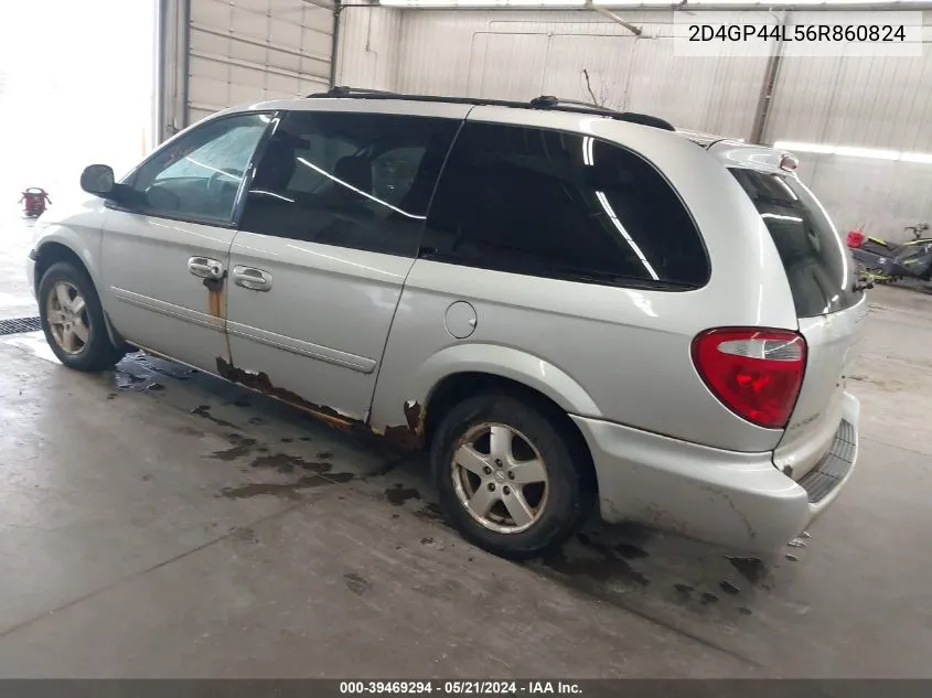 2D4GP44L56R860824 2006 Dodge Grand Caravan Sxt