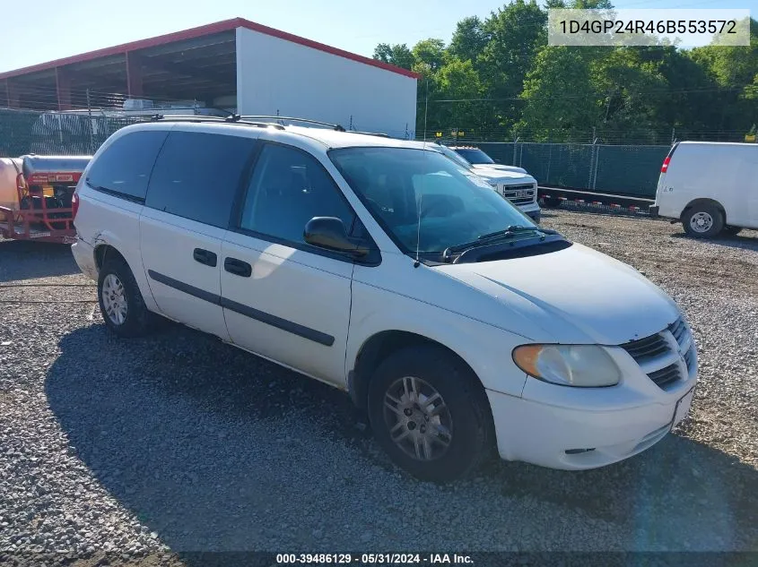 2006 Dodge Grand Caravan Se VIN: 1D4GP24R46B553572 Lot: 39486129