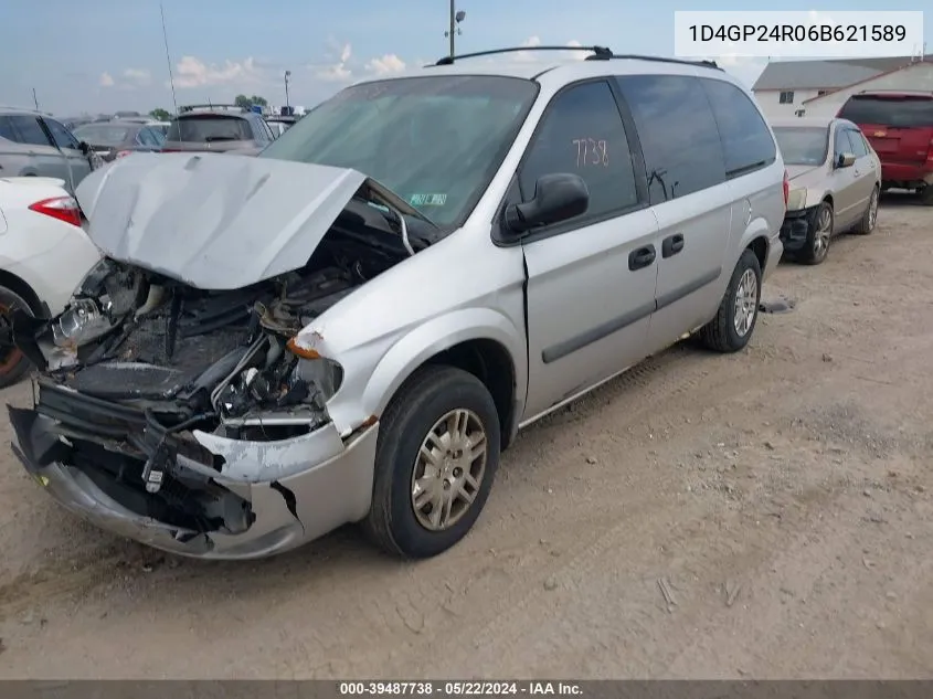 2006 Dodge Grand Caravan Se VIN: 1D4GP24R06B621589 Lot: 39487738