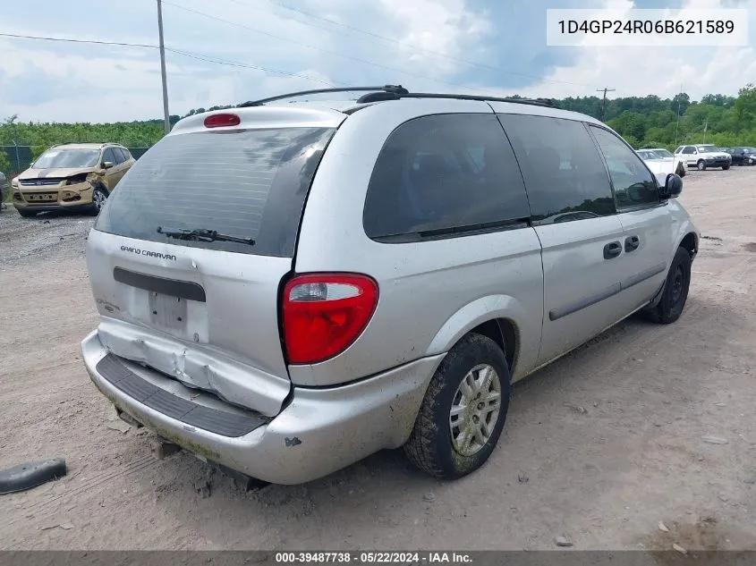 2006 Dodge Grand Caravan Se VIN: 1D4GP24R06B621589 Lot: 39487738