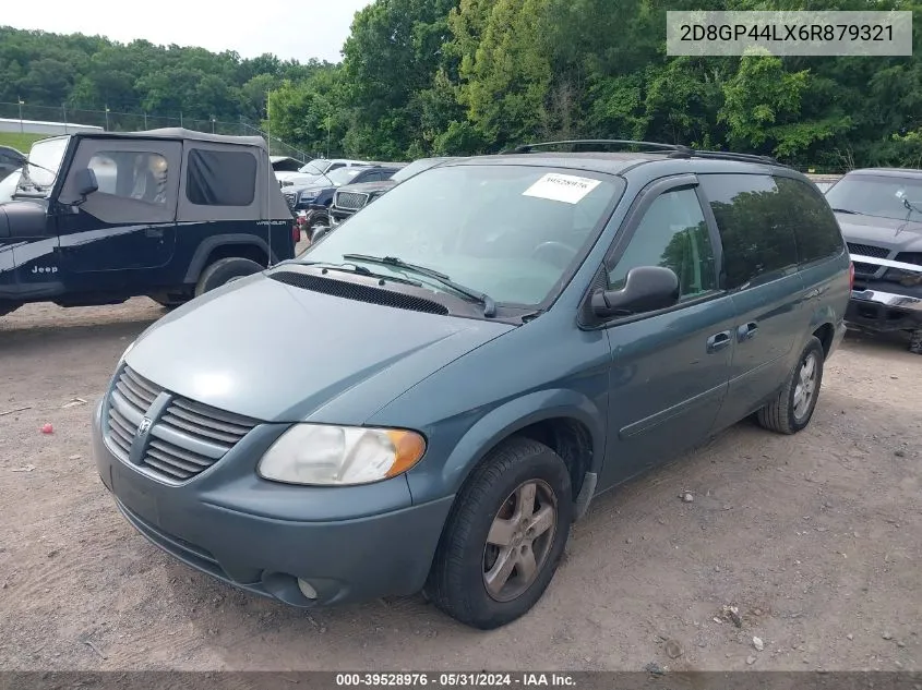 2006 Dodge Grand Caravan Sxt VIN: 2D8GP44LX6R879321 Lot: 39528976