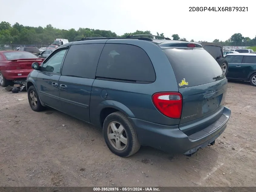 2006 Dodge Grand Caravan Sxt VIN: 2D8GP44LX6R879321 Lot: 39528976