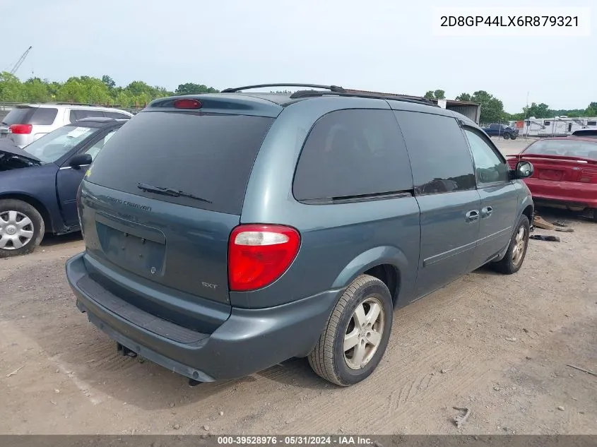 2006 Dodge Grand Caravan Sxt VIN: 2D8GP44LX6R879321 Lot: 39528976