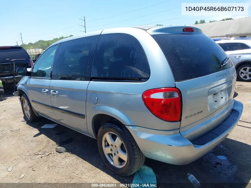 2006 Dodge Caravan Sxt VIN: 1D4GP45R66B607173 Lot: 39536001