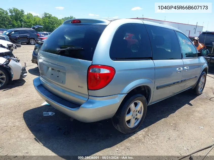 2006 Dodge Caravan Sxt VIN: 1D4GP45R66B607173 Lot: 39536001