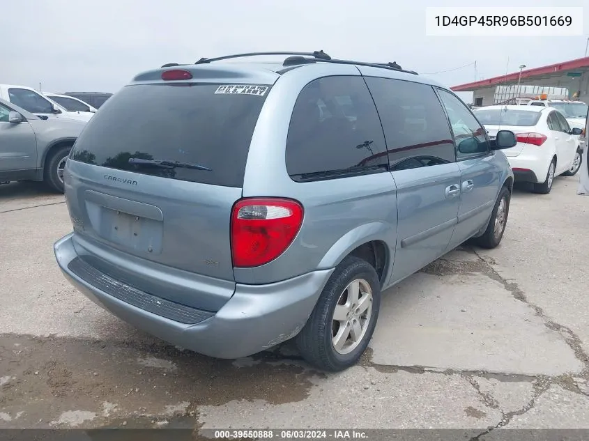 1D4GP45R96B501669 2006 Dodge Caravan Sxt