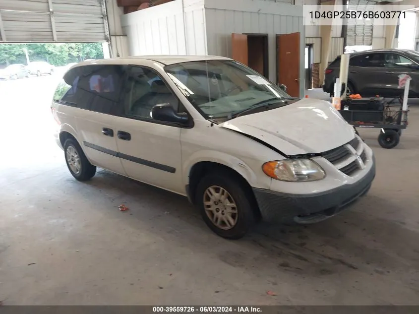 1D4GP25B76B603771 2006 Dodge Caravan Se