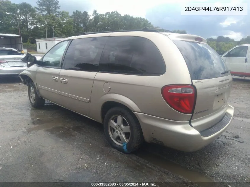 2D4GP44L76R917413 2006 Dodge Grand Caravan Sxt