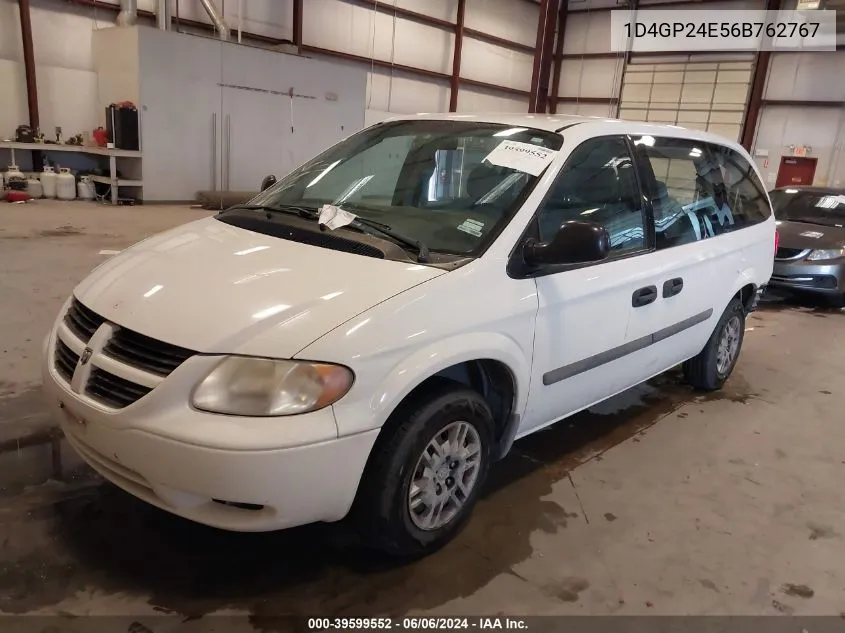 2006 Dodge Grand Caravan Se VIN: 1D4GP24E56B762767 Lot: 39599552