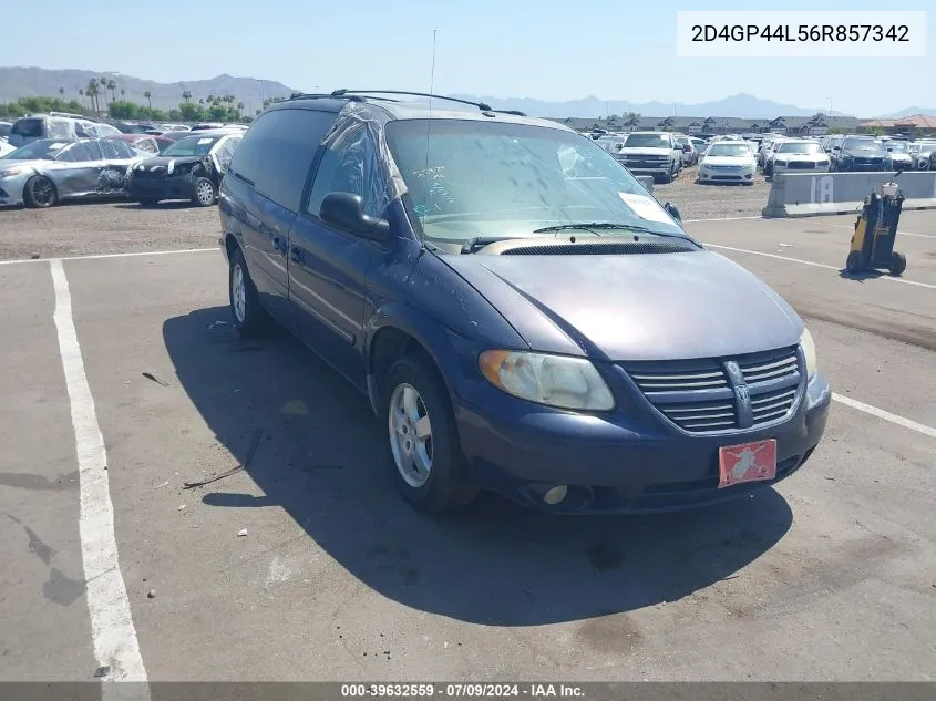 2006 Dodge Grand Caravan Sxt VIN: 2D4GP44L56R857342 Lot: 39903617