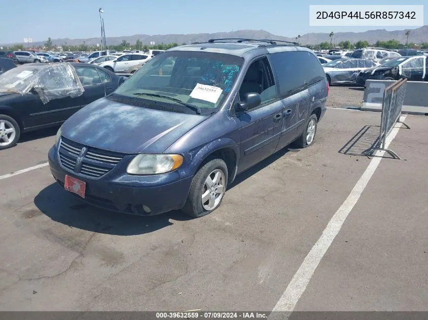 2006 Dodge Grand Caravan Sxt VIN: 2D4GP44L56R857342 Lot: 39903617