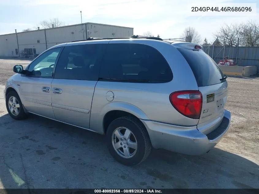 2006 Dodge Grand Caravan Sxt VIN: 2D4GP44L46R686096 Lot: 40052314