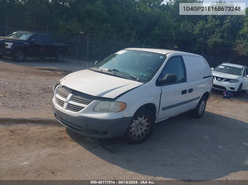 1D4GP21E16B673248 2006 Dodge Caravan Cv