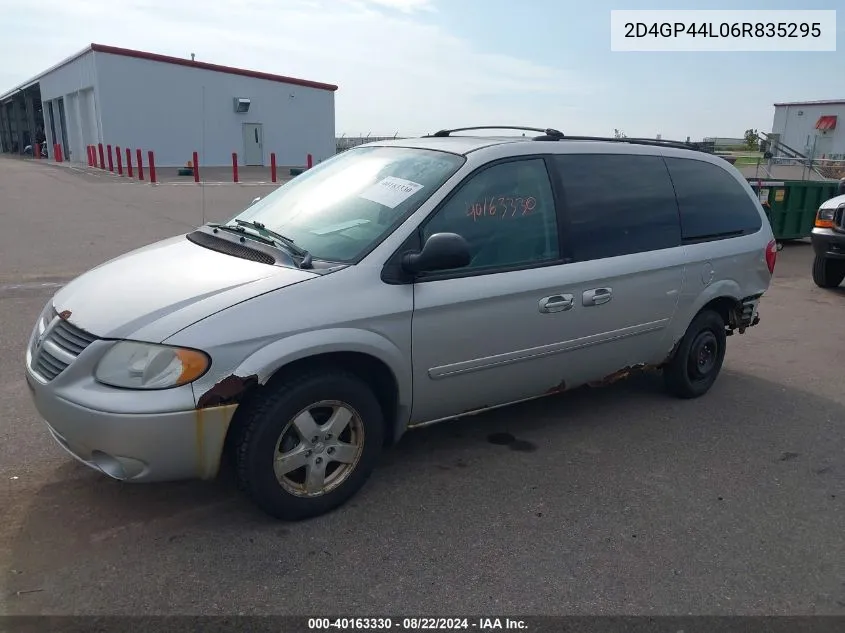 2006 Dodge Grand Caravan Sxt VIN: 2D4GP44L06R835295 Lot: 40163330