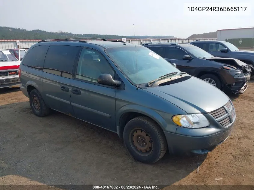 2006 Dodge Grand Caravan Se VIN: 1D4GP24R36B665117 Lot: 40167602