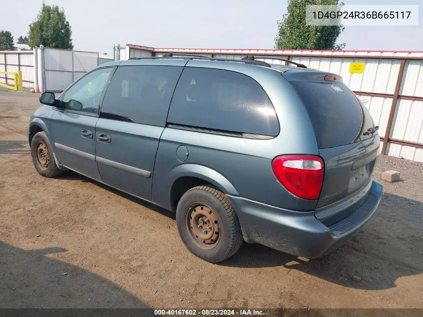 1D4GP24R36B665117 2006 Dodge Grand Caravan Se