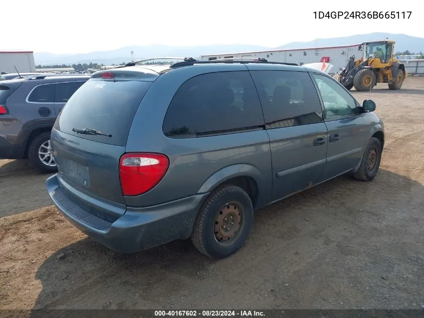 1D4GP24R36B665117 2006 Dodge Grand Caravan Se