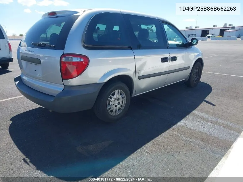 1D4GP25B86B662263 2006 Dodge Caravan Se