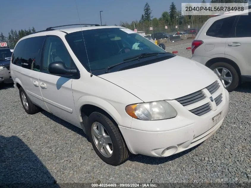 2006 Dodge Grand Caravan Sxt VIN: 2D4GP44L56R784988 Lot: 40254469