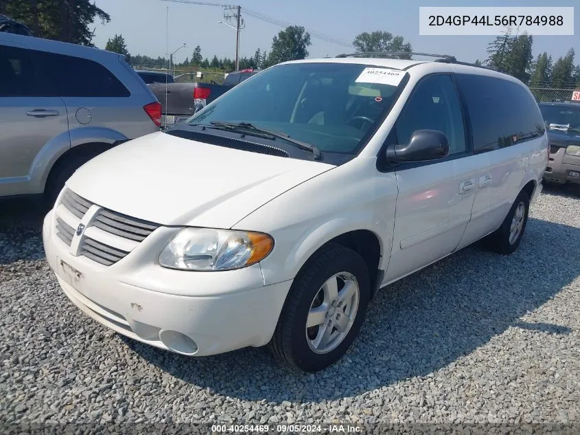 2006 Dodge Grand Caravan Sxt VIN: 2D4GP44L56R784988 Lot: 40254469