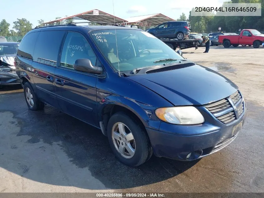 2006 Dodge Grand Caravan Sxt VIN: 2D4GP44L16R646509 Lot: 40255896