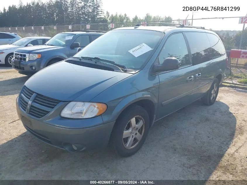 2006 Dodge Grand Caravan Sxt VIN: 2D8GP44L76R841299 Lot: 40266877