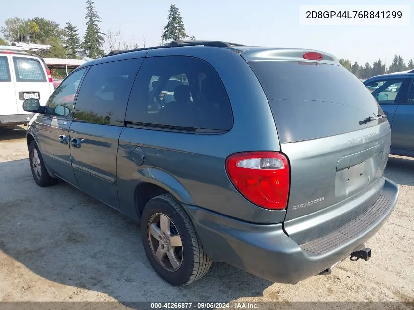 2006 Dodge Grand Caravan Sxt VIN: 2D8GP44L76R841299 Lot: 40266877