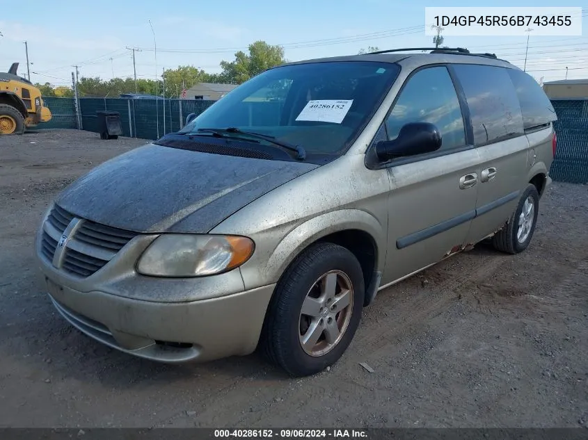 1D4GP45R56B743455 2006 Dodge Caravan Sxt