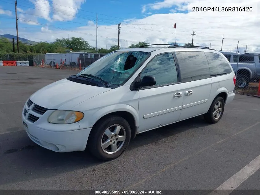 2D4GP44L36R816420 2006 Dodge Grand Caravan Sxt